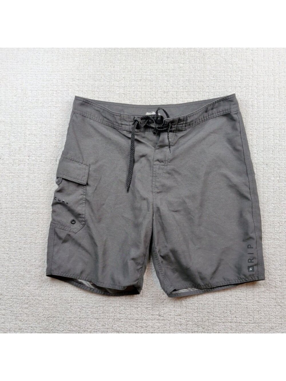 Rip Curl Men's 33 Cargo Board Shorts Swim Shorts Trunks Charcoal Gray Surfer